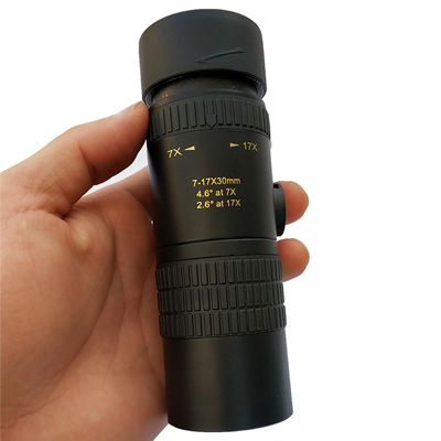 télescope monoculaire du double foyer 7-17x30 avec le trépied d'agrafe de téléphone pour l'objectif de caméra
