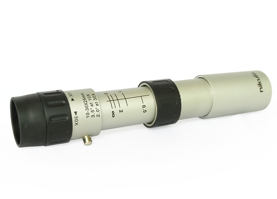 Rapport optique élevé tenu dans la main monoculaire portatif du télescope 10-30x25