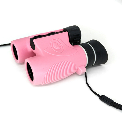 Jumelles optiques d'enfants du prisme Bak4, les jumelles roses des enfants 6x21 antichoc