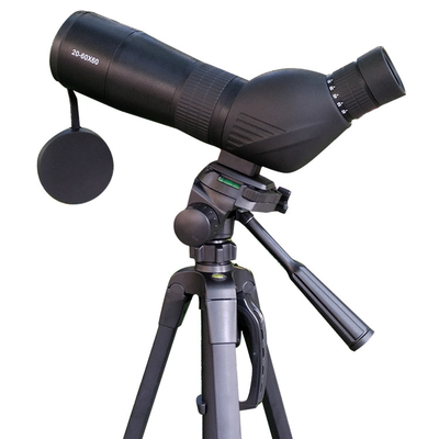 Télescope d'observation d'oiseau de Porro Bak4 20-60x60 avec le trépied