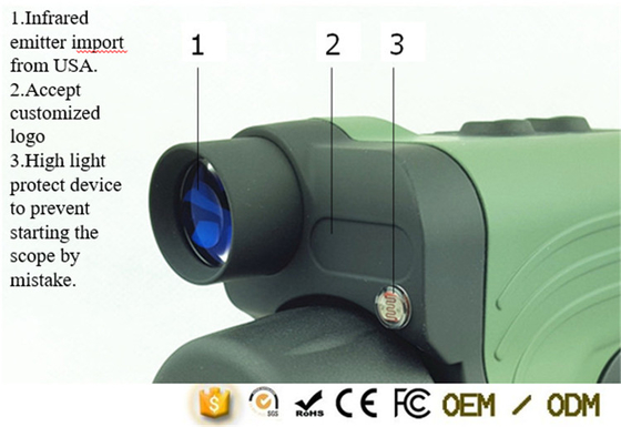 la vision nocturne du long terme 6x30 télescope le poids léger imperméable