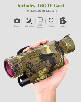économie de puissance rechargeable de télescope monoculaire de vision nocturne de l'optique 5x8