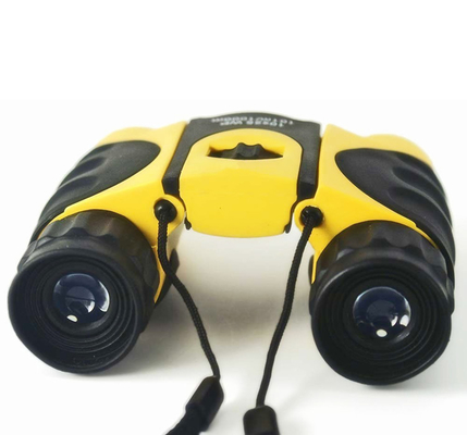 Jumelles se pliantes noires jaunes d'enfants de prisme de toit de 10x26 10x25 BAK4